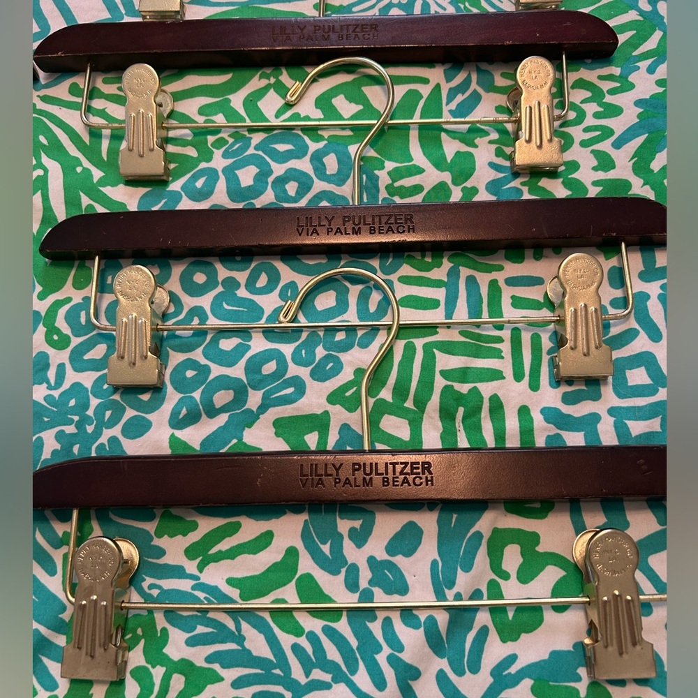 15 Lilly Pulitzer wood pants hangers